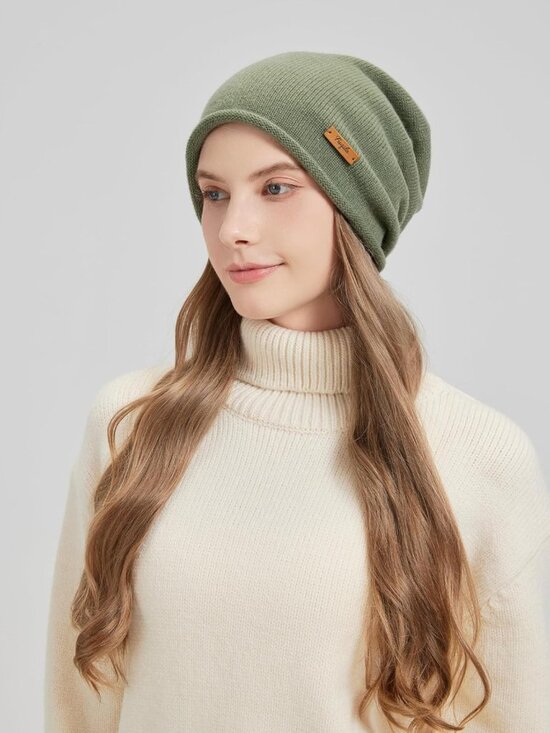 Cozy 100% Merino Wool Slouchy Beanie Hat for Women - Warm, Soft & Breathable main image 5